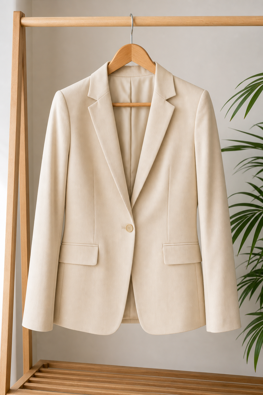 Cream office blazer